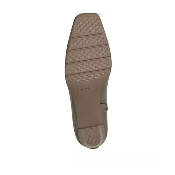 NEW Aerosoles Cinnamon Heeled Tailored Booties Trench Coat Square Toe 9.5M - Picture 5 of 6